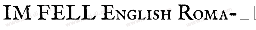 IM FELL English Roma字体转换